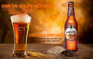 cerveza amstel oro tostada tres tiempos comercial tabarca distribucion de bebidas y alimentacion alicante