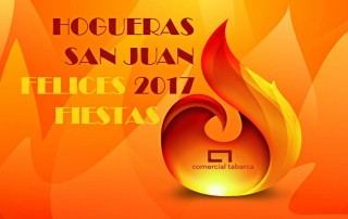comercial tabarca distribucion de bebidas y alimentacion alicante hogueras de san juan 2017 felicitacion