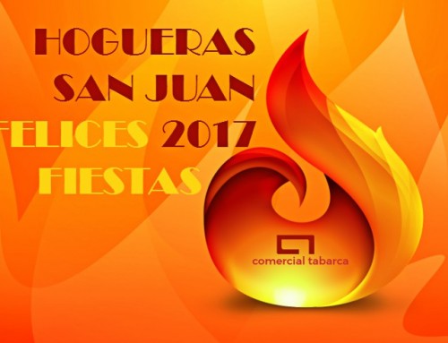 COMERCIAL TABARCA CON LAS HOGUERAS DE SAN JUAN 2017