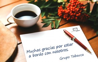 equipo team work feliz año 2018 grupo tabarca comercial distribución de bebidas y alimentación alicante carta