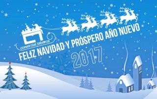 feliz navidad prospero ano nuevo 2016 comercial tabarca distribucion de bebidas y alimentacion alicante
