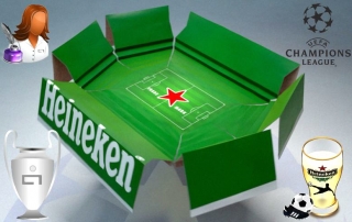 Heineken disfruta las noches de champions - comercial tabarca distribucion de bebidas y alimentacion en alicante