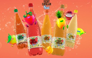 vichy catalán fruits refresco zumos frutas burbujas limón naranja manzana fresa coco piña comercial tabarca distribución de bebidas y alimentación alicante